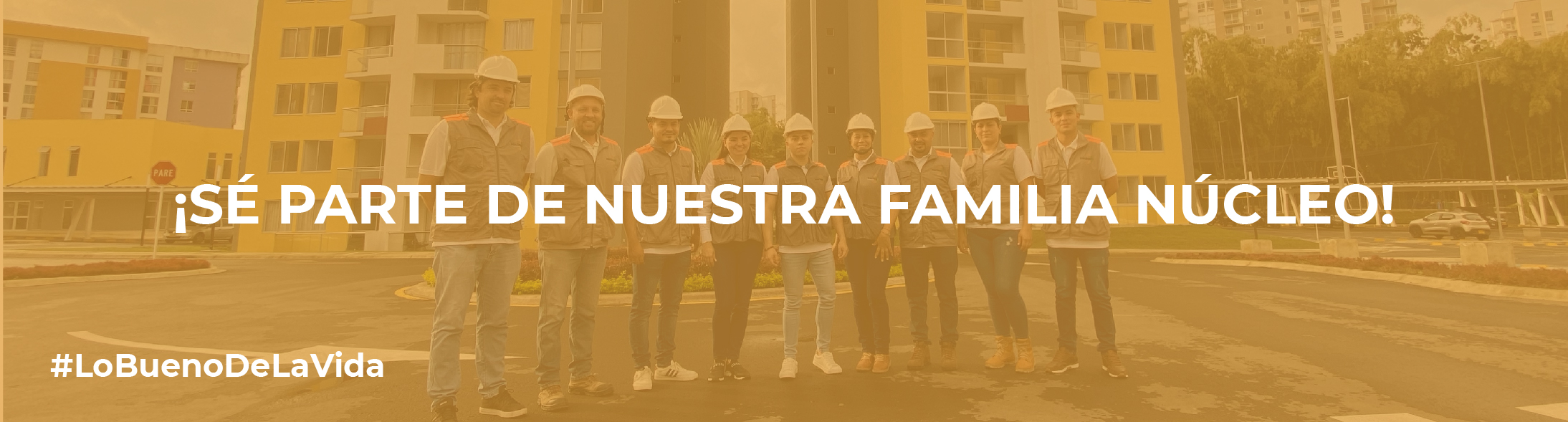 Banner informativo de Nucleo Constructora